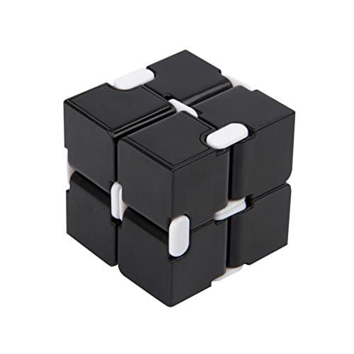 FIDGETING INFINITY CUBE By NCToys - A Time Killing & Presure Reducntion Toy For ADD, ADHD, Anxiety, and Autism Adult and Children (Black)