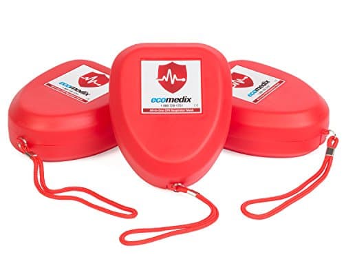 3 CPR MASKS in Hard Case (Pack of 3)