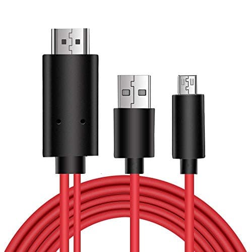 TechHunk Micro USB MHL to HDMI Cable with 1080p Output for Smartphones and Smart TVs - Check MHL Compatibility Before Ordering