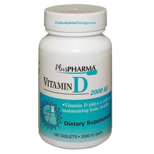 PLUSPHARMA VITAMIN D3 2000 IU 100CT TABLETS by Vitamin D3