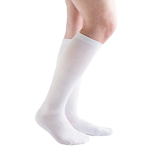 VenActive Diabetic Unisex 15-20 mmHg Compression Socks (Large, White)