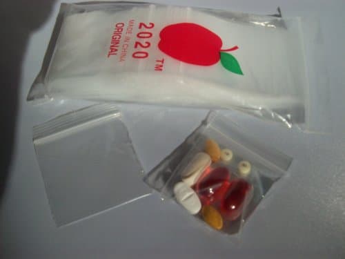 Clear Poly Mini- Re-Sealable Bags/baggies - 300 - 2" w X 2"h