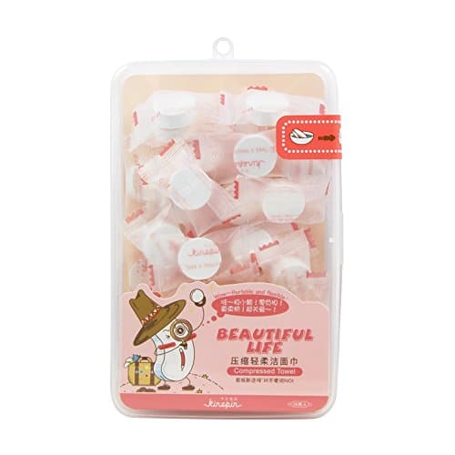 Kinepin 35 PCS Travel Essential Makeup Dirt Remove Tool Compressed Towel Cloth