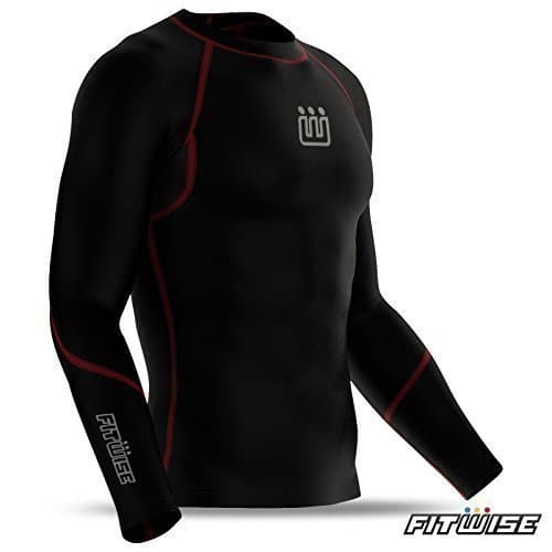 Mens compression base layer Armour Top Long Sleeve Skins Tight Body Fit Shirt