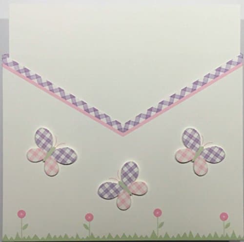 Butterfly Girls Birth Announcement