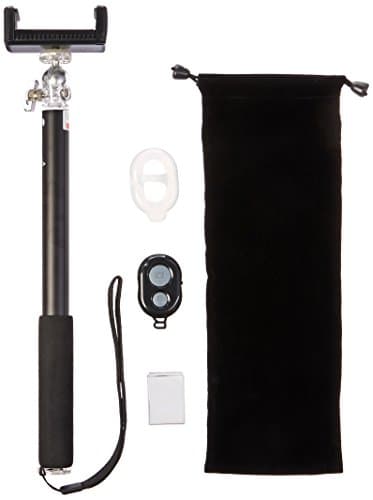 Nexcity Selfie Stick, Bluetooth Smart Phone Monopod, Extendable Wireless Stick Compatible For iPhone Samsung & Gopro Camera with Mobile Clamp, Remote & All Other Accessories