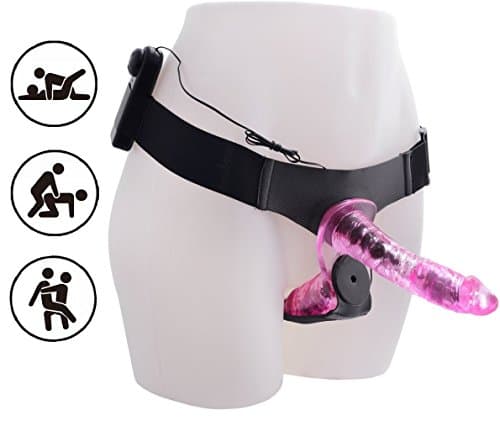 OJumer Female Wearable Strap on Harness Belt with Adjustable Speed Stick - Pink