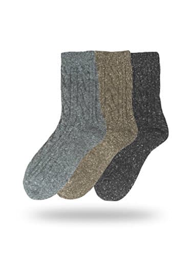 Eedor Womens Winter Knitting Warm Wool Crew Socks