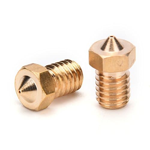 Expediybot 3D Printer Head 0.40mm Extruder Brass Nozzle Print Head for E3D Makerbot 1.75mm Filament, E3D V5 V6 M6 1.75mm/0.40mm 10pcs
