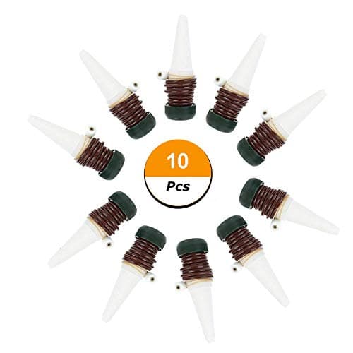 10 Pack Automatic Plant Waterers, Watering Stakes,Plant Watering Devices, Automatic Slow Release Vacation Plant Waterer Slow Release for Houseplants