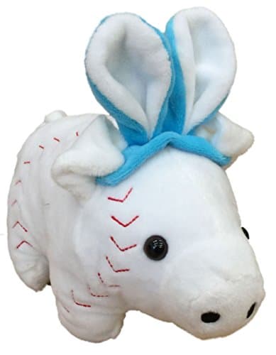 Hug Fun Plush Baseball Pig With Easter Bunny Ears Sports Stuffed Animal