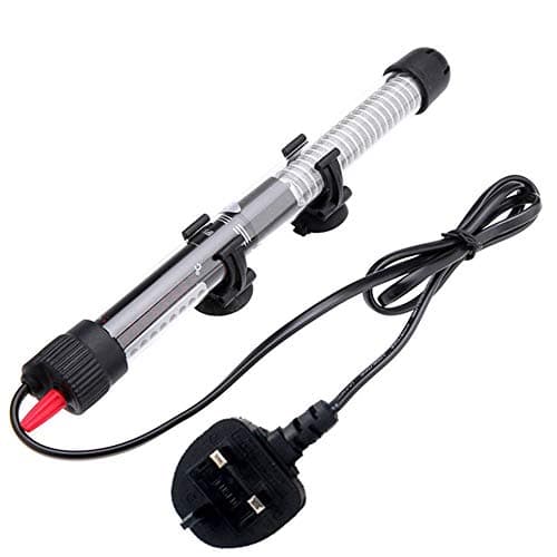 Automatic Constant Temperature Heating Rod Power Saving Heater Aquarium Submersible Heater Fish Tank Water Aquarium Kit Black UK 25W(220V-240V)