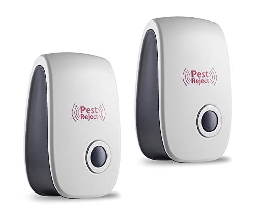 Ultrasonic Pest Repeller, 2 pack Electronic Plug In Indoor Pests Control in Repellent for Mosquitoes, Bed Bugs, Spiders, Mouse, Rodents, Ants and other Insects, Non-toxic, Humans & pets safe
