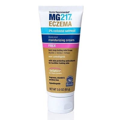 MG217 Eczema Medicated Moisturizing Cream for Face (2 Pack)