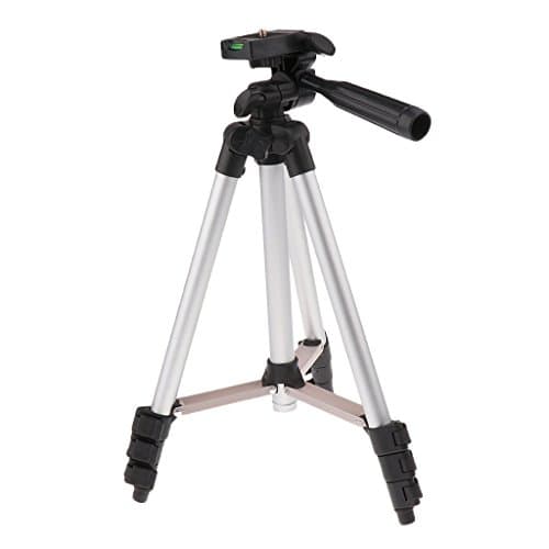 Limeswood 3110 Portable Camera Tripod with Three-Dimensional Head & Quick Release Plate Suitable for Apple & Android Devices