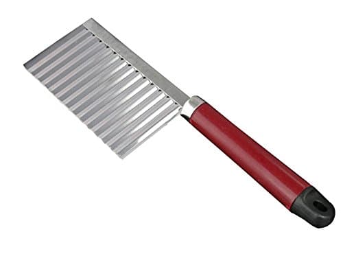 Stainless Steel,Plastic Handle Potato Wavy Edged Knife Kitchen Gadget Cutting Peeler Cooking Tools Accessories