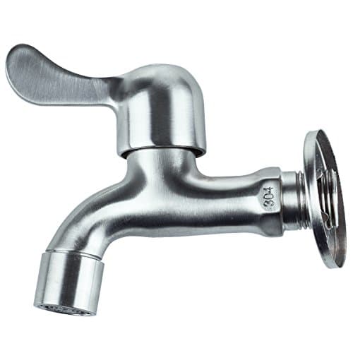 Multi-function quick open single cold water faucet full SUS304 stainless steel mop pool faucet washing machine faucet kitchen faucet P10