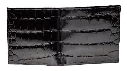 Mens Designer Classic Black Alligator Wallet