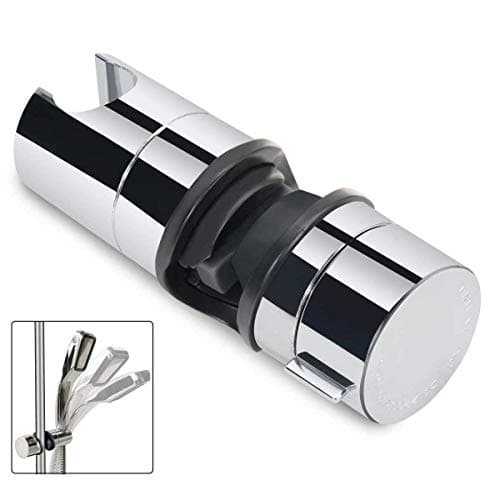 LEEFE Adjustable Shower Head Bracket 18-25MM Hand Sprayer Holder for Slide Bar Chrome Plated