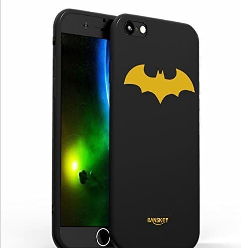 Banskey Batman Soft TPU cases for iphone 5/5s ; 5c ; 6/6s ; 6PLUS ; & iphone 7 (iPHONE 7/8, YELLOW)