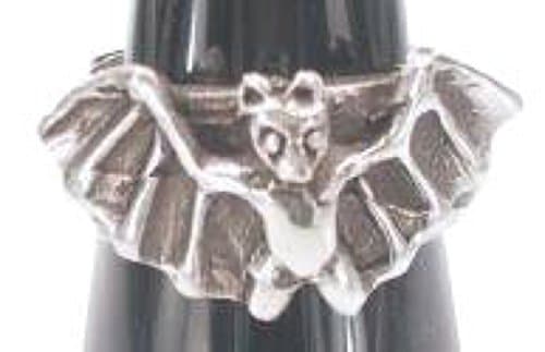 Dan Jewelers Cool Goth Vampire Bat Pewter Ring Band, Size 11