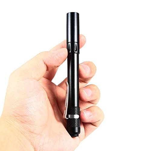 Mini Pen Light, JJFly 300 LM Waterproof Mini Flashlight Nursing Pocket Small Torch 3 Modes with Clip Powered by AAA Battery