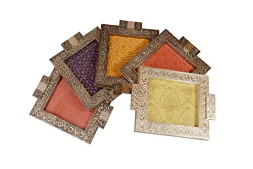 SARANGWARE Oxidized Wooden Trays for Serving Tea, Coffee & Snacks (OXY42)