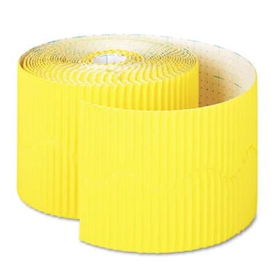 Pacon Bordette Decorative Border, 2 1/4" x 50' Roll, Canary