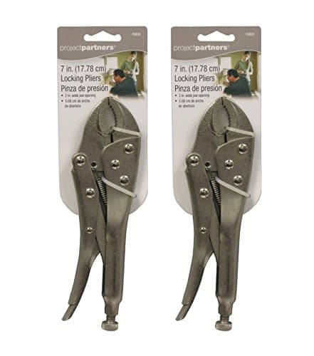 Set of 2 Project Partners 7" Locking Grip Pliers