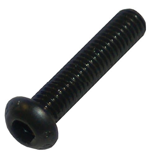 Metric M5 X 25mm Button Head Socket Cap Screw; Black; Pack of 10