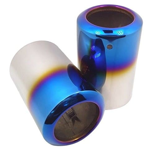 Stainless Car Rear Exhaust Tip Muffler Tail Pipe Blue P&P For Mazda CX-5#9