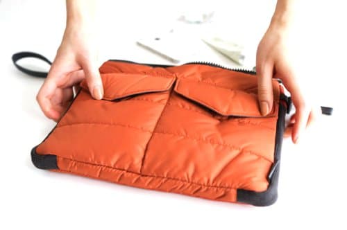 Brilliance Co Storage Bag Organizer Pouch Insert for Handbag, Tablet PC Bag - Orange