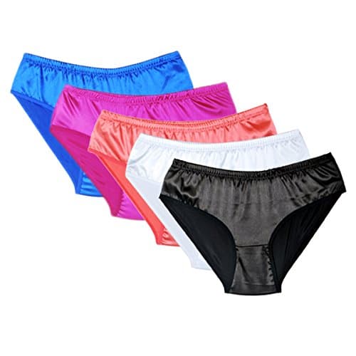 Pack of 5 Satin Knickers in Different Sizes from Divas World
