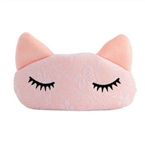 Cartoon Lace Cat Lavender Elastic Strap Eyeshade Patch Eye Cover Hot / Cold Eye Masks 2#