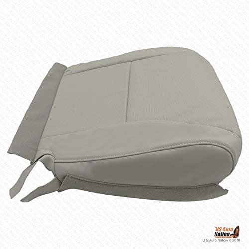 US Auto Nation Driver Bottom Replacement Perforated Leather Seat Cover Gray For2010 Lexus RX350