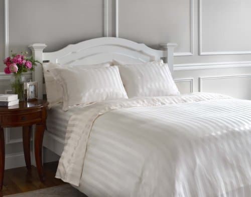 Whispersilk Luxury Stripe Pillowcases, Standard, Butter