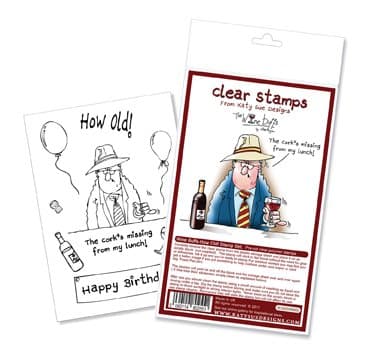 Flower Soft Wine Buffs Clear Stamp Set - How Old!