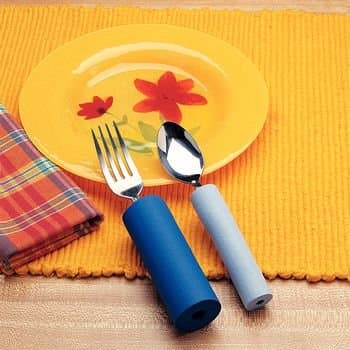 Cylindrical Foam Padding - 3/8" Bore - 1-3/8" Diameter - Blue