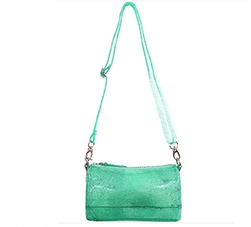 CANDY/JELLY CROSS BODY MESSENGER BAG WITH ADJUSTABLE STRAP (Mint)