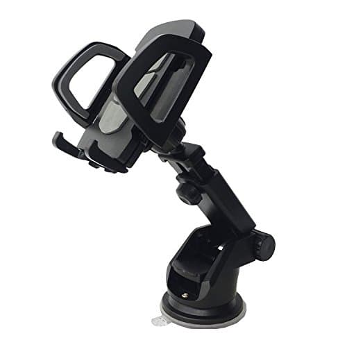 Smartland Car Phone Mount Holder with Suction for Dashboard Windshield Universal Cell Phone Holder for iPhone 6s/6 plus 5s 5 se Samsung Galaxy S7 S6 edge S5 S4 and Note5/4/3 (Gray)