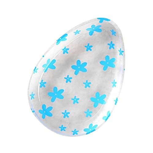 Xiaosan 1 PC Multishape Blender Silicone Sponge Makeup Puff For Foundation BB Cream Essential ,Transparent Silicone Make Up Puff (Blue,Clear)