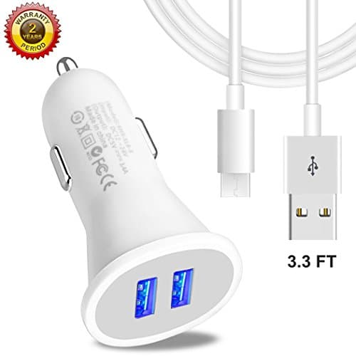 Fast Charge Adaptive Fast Charger Kit for Samsung Galaxy S9/S8/S8 Plus/Note8,MBLAI USB Type C Fast Charging Kit True Digital Adaptive Fast Charging (car charger+c cable)