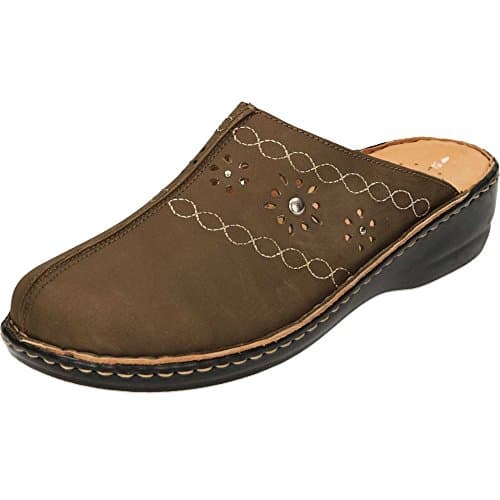 Natrelle Women's Clogs Leather Mules Sandals