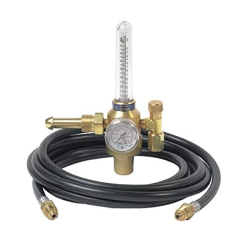 Harris Model 355-2AR-58010 Heavy Duty Argon Or Carbon Dioxide Calibration Single Stage Flowmeter Regulator, CGA-580
