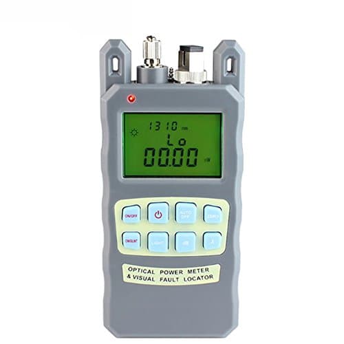 Optical Fiber Cable Tester -70 to +10dbm and 1mw Visual Fault Locator Portable Optical Power Meter with SC and FC Connector Fiber Tester, Batteries Included