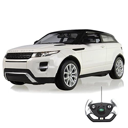 Playtech Logic Range Rover Evoque Remote Control Car – Working Lights – Range Rover Electric Radio Controlled RC Car – PL9410 Official Licensed 1:14 Model – RTR, EP (White)