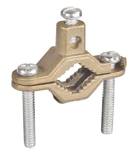 Voltada: Water Pipe Ground Clamps - Size 1/2 to 1" Copper (5 Pack)