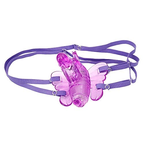 Sibake 38-Frequency Silicone Vibrant Tools Waterproof Wireless Wearable Butterfly Tools for Women - Purple