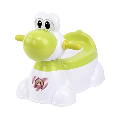 MKOOL Cute Comfort Dinosaur Enlarge Potty Training Seat with Wheels for Kids(Green)