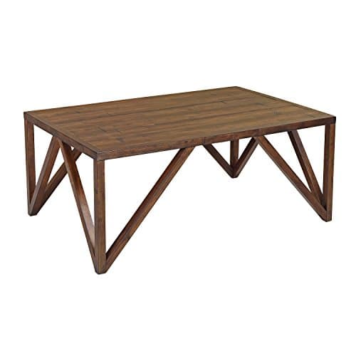 Craft and Main Old World Chestnut Bali Coffee Table, 45" x 30"